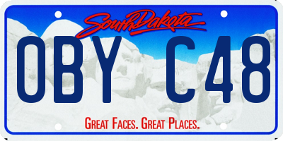 SD license plate 0BYC48