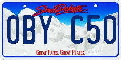 SD license plate 0BYC50