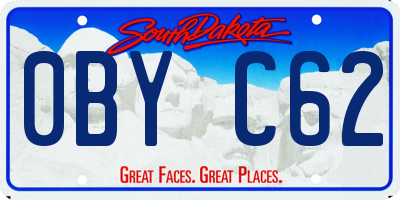 SD license plate 0BYC62