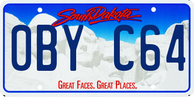 SD license plate 0BYC64