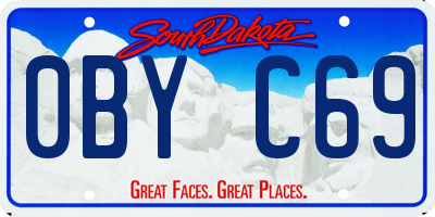 SD license plate 0BYC69