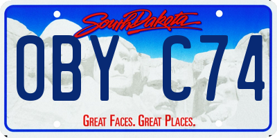 SD license plate 0BYC74