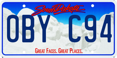 SD license plate 0BYC94