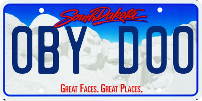 SD license plate 0BYD00