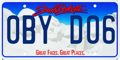 SD license plate 0BYD06
