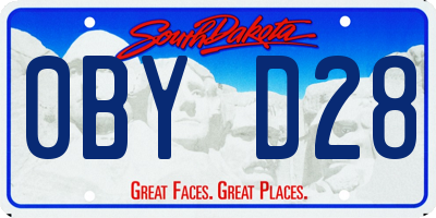SD license plate 0BYD28