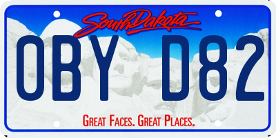 SD license plate 0BYD82