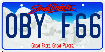 SD license plate 0BYF66