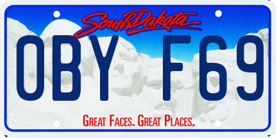 SD license plate 0BYF69