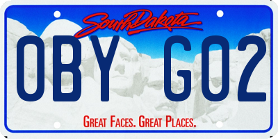 SD license plate 0BYG02