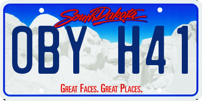 SD license plate 0BYH41