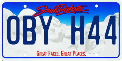 SD license plate 0BYH44