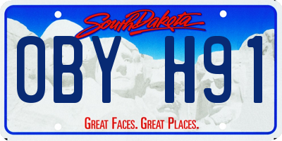 SD license plate 0BYH91
