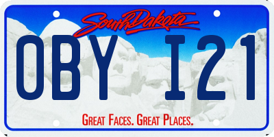 SD license plate 0BYI21