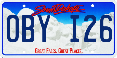 SD license plate 0BYI26