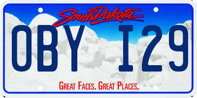 SD license plate 0BYI29
