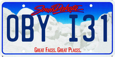 SD license plate 0BYI31