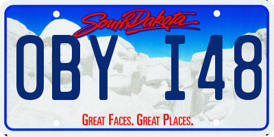 SD license plate 0BYI48