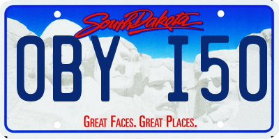 SD license plate 0BYI50