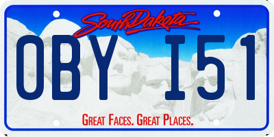 SD license plate 0BYI51