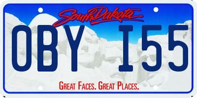 SD license plate 0BYI55