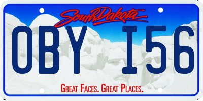 SD license plate 0BYI56
