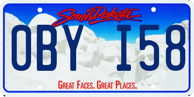 SD license plate 0BYI58