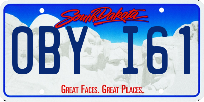 SD license plate 0BYI61