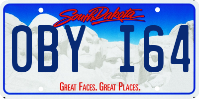 SD license plate 0BYI64