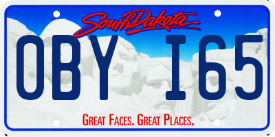 SD license plate 0BYI65
