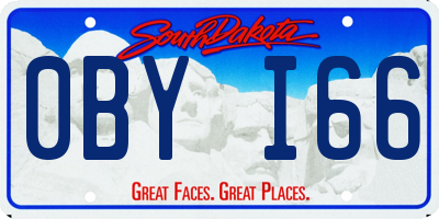 SD license plate 0BYI66