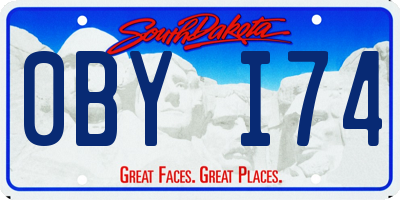 SD license plate 0BYI74