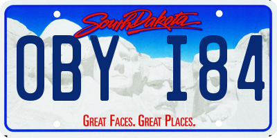 SD license plate 0BYI84