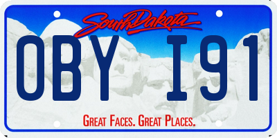 SD license plate 0BYI91