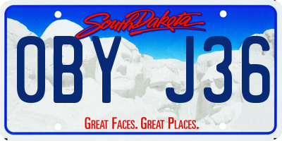 SD license plate 0BYJ36