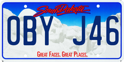 SD license plate 0BYJ46