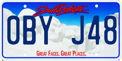 SD license plate 0BYJ48