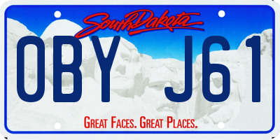 SD license plate 0BYJ61
