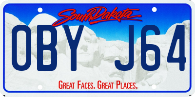SD license plate 0BYJ64
