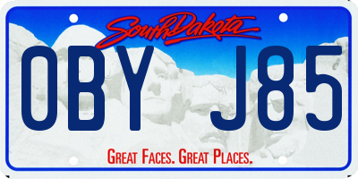 SD license plate 0BYJ85