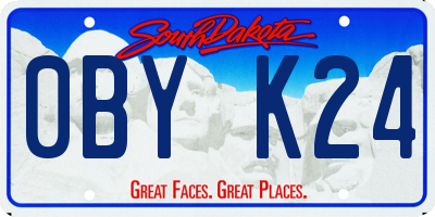 SD license plate 0BYK24