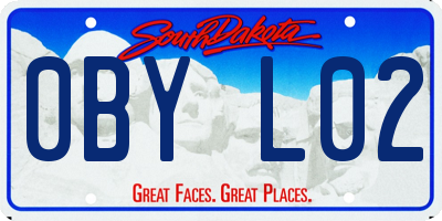 SD license plate 0BYL02