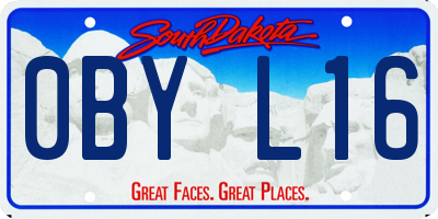 SD license plate 0BYL16