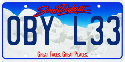 SD license plate 0BYL33