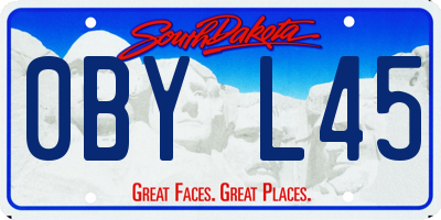 SD license plate 0BYL45