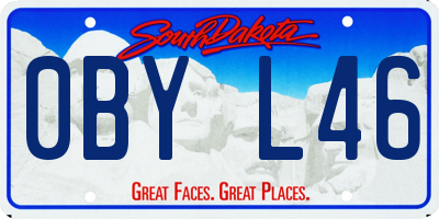 SD license plate 0BYL46