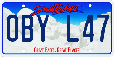 SD license plate 0BYL47