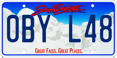 SD license plate 0BYL48