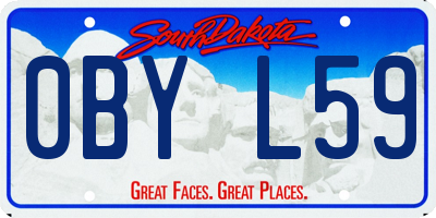 SD license plate 0BYL59