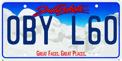 SD license plate 0BYL60